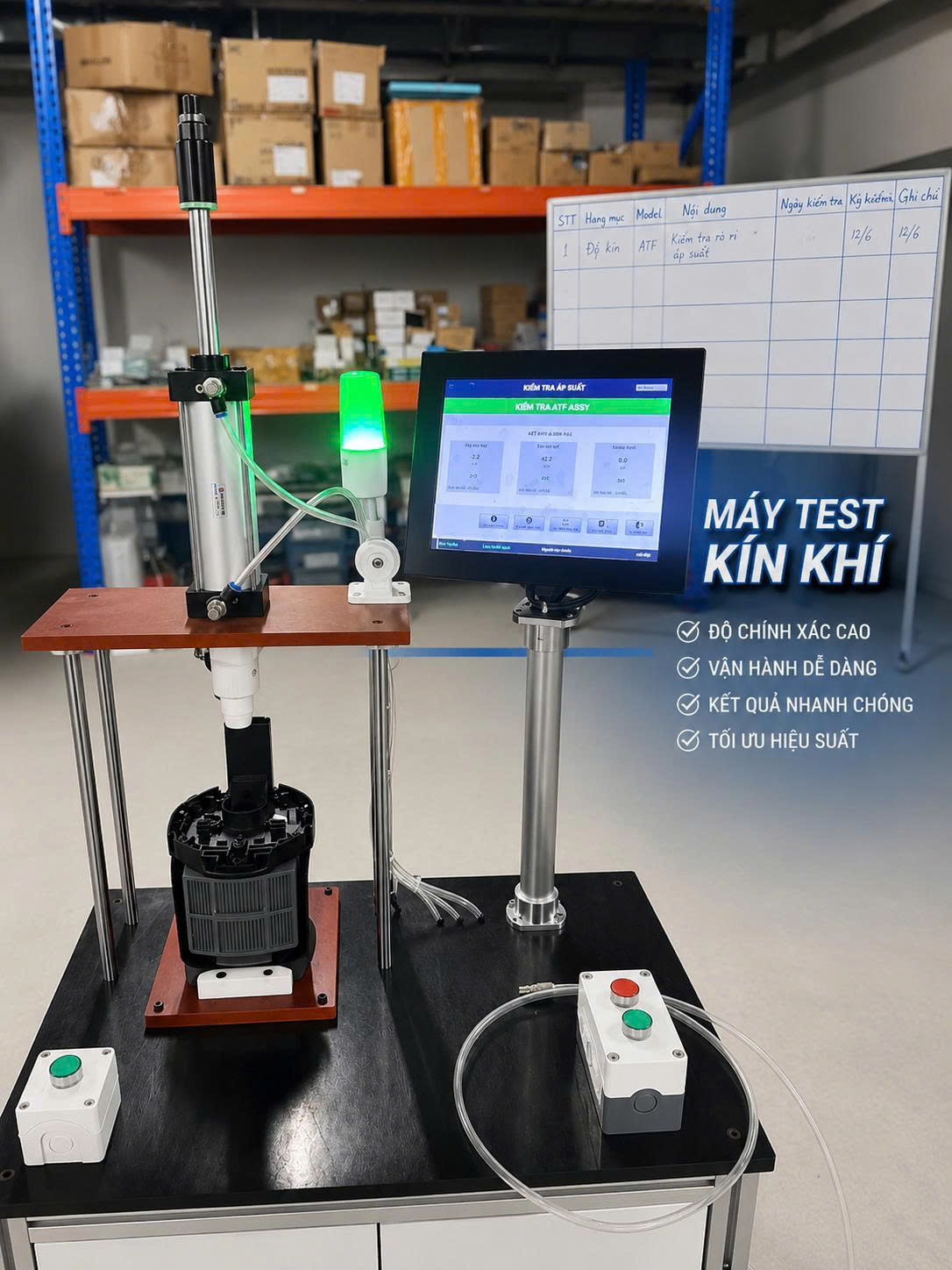 Máy Test Kín Khí Là Gì? Nguyên Lý Hoạt Động Và Ứng Dụng Trong Sản Xuất