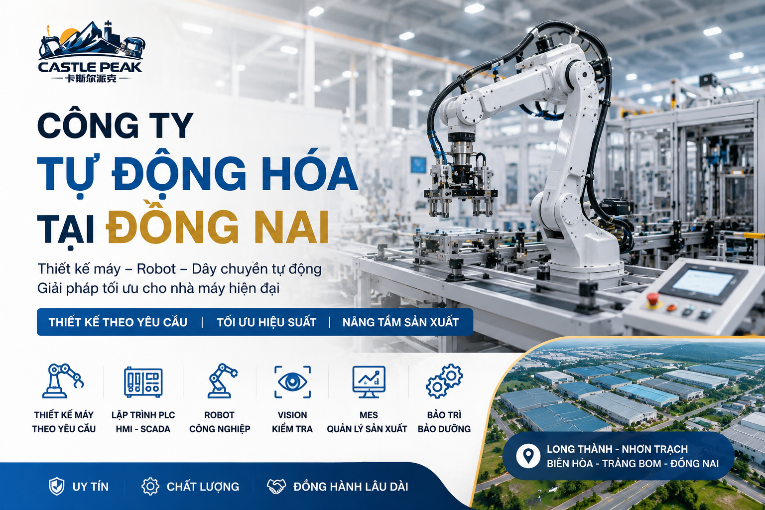 Công Ty Tự Động Hóa Tại Đồng Nai | Thiết Kế Máy Theo Yêu Cầu - Castle Peak