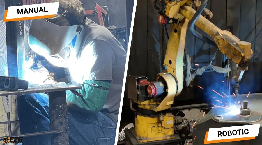 Robot hàn và hàn thủ công